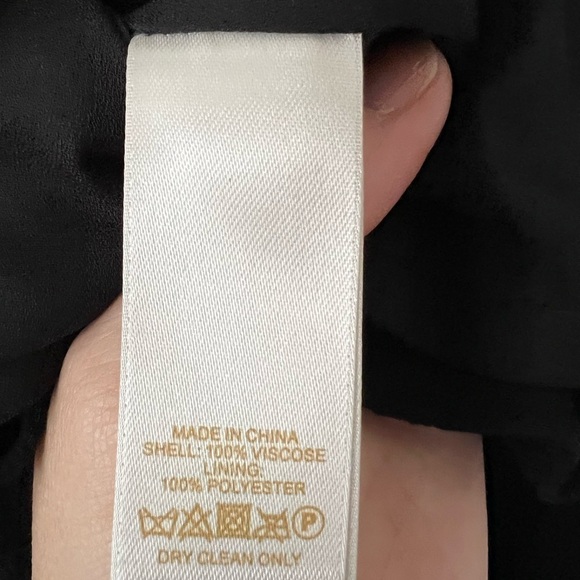 Kate Spade Black Flutter Sleeve Crepe Dress - size 2 - Picture 7 of 8